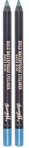 Barry M Cosmetics Bold Waterproof Eyeliner, Oasis Blue,F-BWE12 (Pack of 2)