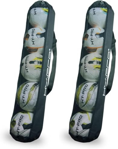 Hy-Pro Unisex Adult Football Bag – with Mesh Outer and Tie Cord Closure, Ideal Equipment Bag for Football, Basketball, or Netball Ball Storage - Outdoor Ball Storage Solution for Up to 5 Balls
