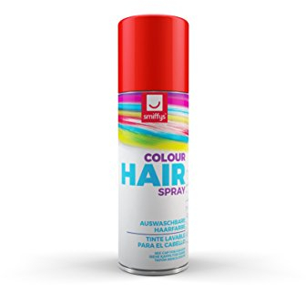 Smiffys 052R - Haarfarbe Spray, 125 ml, rot