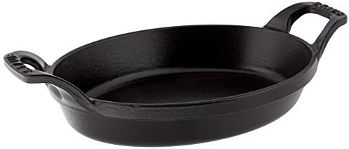 Staub 21,6 cm ovaler Bräter, schwarz matt