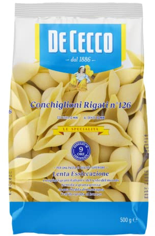 De Cecco Conchiglioni rigati Semola Nr. 126-500 gr.