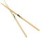 TIGER Music Tda86-5A - Bacchette per Batteria 5A, In Legno D'Acero, Con Punta Di Nylon