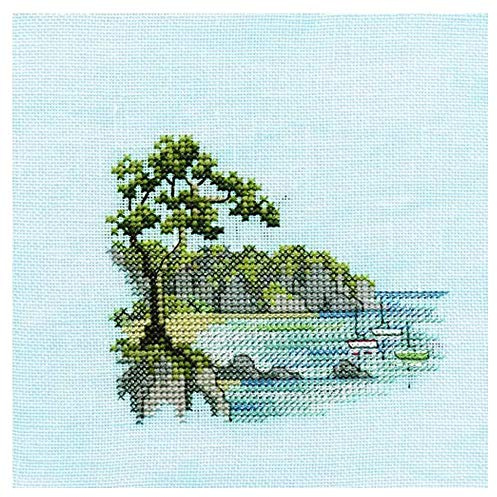 Bothy Threads DWMIN01A Counted Cross Stitch Kit Menuette Landspitze, 10 x 10 cm