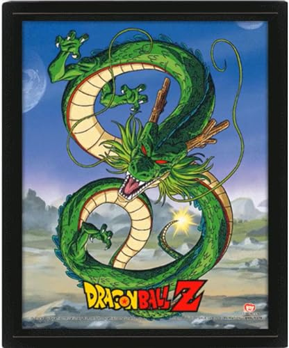Pyramid International 3D-Linsenrahmen – Echte Bewegung und Tiefe – Dragon Ball Z – Shenron – Geschenkidee zum Geburtstag – 25,5 x 20,5 cm – offizielles Lizenzprodukt