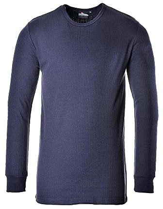 Portwest B123 T-shirt Thermique Isolé à Manches Longues Bleu Marine, X-Large