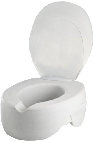 Toilettensitzerhöher REHOSOFT mit Deckel 11.5cm, Toilettenhilfen