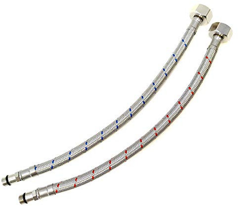 Zulaufschlauch / Wasserhahnschlauch, flexibel, Monoblock, M12 1/2 Zoll BSP, 300 mm