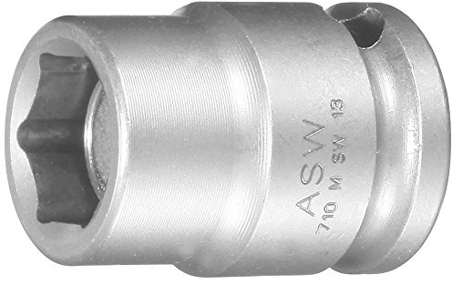 ASW 71037 Kraft-Steckschlüssel-Einsatz mit Magnet 3/8 Zoll 6-kant 15 mm