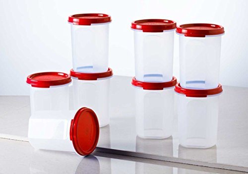 Tupperware Boîtes de Conservation en Plastique, 440 ml, Lot de 8, multicolores