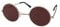 The Movie Shop Ltd Daredevil Teashade Style Sonnenbrille, Silber Rahmen / rote Linse, Vollrand, Klassisch, UV-Schutz, Unisex-Erwachsene