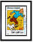 Wee Blue Coo Postage Stamp France Euro Tintin Snowy Herge Postmarked Framed Wall Art Print