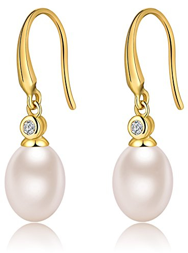 Perlen Ohrringe Gold Perlenohrringe Silber 925 Damen Set Hängend Perlen Ohrringe Für Damen Mädchen