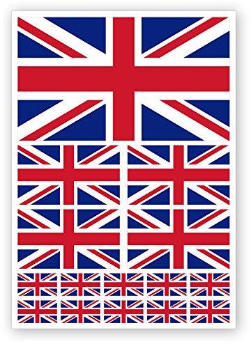Signs247 15 x Union Jack GB England Flag decals Car Van Bike Waterproof Stickers