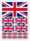 SIGNS247 15 x Union Jack GB England Flagge Aufkleber Auto Van Bike Wasserdicht Aufkleber