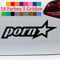 Porn Star Auto Stern Aufkleber Deko Car Tuning JDM Sticker GTI 18 Farben 5 Größe