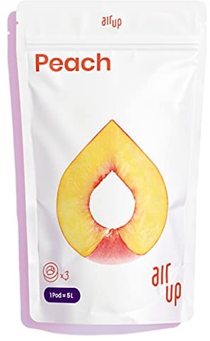 air up® 3x Pods mit Pfirsichgeschmack - Für aromatisiertes Wasser - 0 Zucker 0 Kalorien Trinkflasche - Ausreichend für 15 l Leitungswasser oder Sprudelwasser