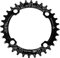 Newgoal Bicicleta Narrow Wide Plato 104 BCD Forma Redonda Sola Cadena Anillo Dientes，32T/34T/36T Bicicleta Solo Plato ，Negro 32T