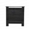 Yaermei Livingroom Kitchen Hallway Classy Highgloss Radiator Covers Decorative Cabinet 3 Colors 4 Sizes Horiz Slat UK Stock (S, Highgloss Black)