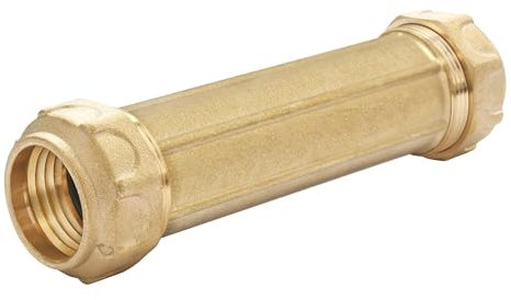 SOMATHERM FOR YOU, Manchon de réparation en laiton pour tube PE Ø32, raccord à serrage extérieur, étanchéité optimale, joint torique EPDM, résistant jusqu'à 20 bars, usage eau potable