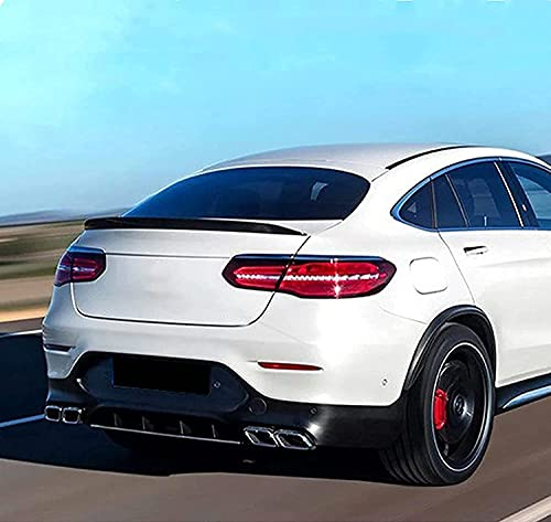 ABS Black Heckspoiler HeckflüGellippe FüR Mercedes Be nz GLC/GLE Coupe 2016-2020, Kofferraumdeckel Spoiler Lip Wing Tail Bumper Heckklappe Body Kits Windschutzscheibe Auto Mods ZubehöR (Schwarz)