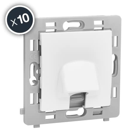 DEBFLEX Caly Mecanismo Salida De Cable Blanco Caja De 10