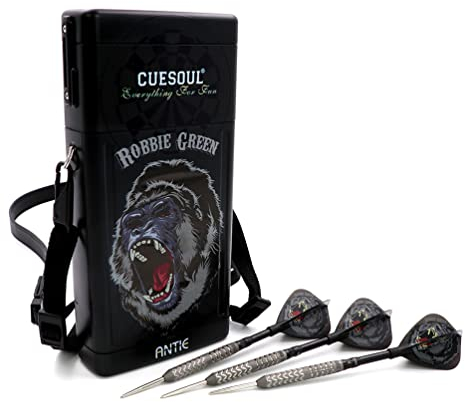 CUESOUL Robbie Kong Grün 24 g 90% Tungsten Dartset mit TERO Flight, Ölfarbe Special Edition (CSDP-BS029-3RG)