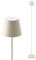 SIGOR Nuindie Stehleuchte - Dimmbare LED Akku-Stehlampe Indoor & Outdoor, IP54 spritzwassergeschützt, Höhe 120 cm, aufladbar mit Easy Connect, 12 h Leuchtdauer, dünenbeige