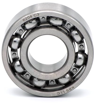 Parts and Parts Rillenkugellager 6204 c3, 20x47x14mm, DIN 625 ISO 15, Hochgeschwindigkeits-Radiallager, reibungsarm, leichtgängig, ideal für Fahrzeuggetriebe und Industriemaschinen