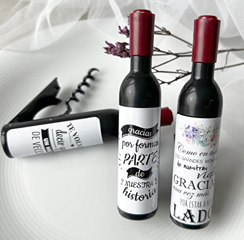 Uvimark - 25 Sacacorchos Magnéticos Personalizados - para Botellas Vino - Regalos prácticos para Detalles Bodas y Eventos, Bodegas - Artículos publicitarios - Empresa