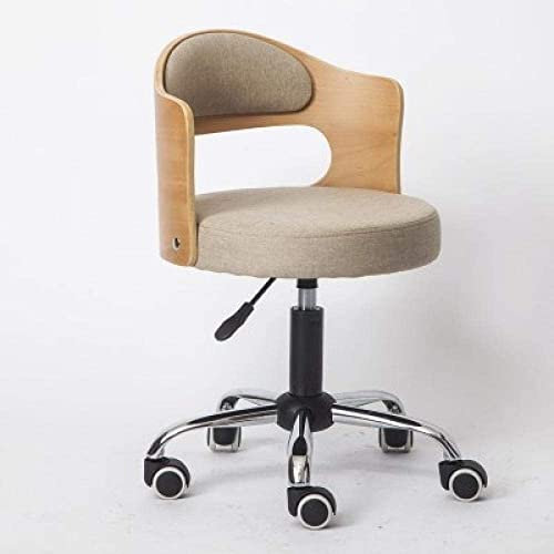 Hocker auf Rädern Sattelhocker auf Rädern,Hocker Rückenlehne mit Sitz aus grauem Kunstleder,Höhenverstellbar 45-55 cm,Gestütztes Gewicht 160 kg,Schönheitstherapeutenhocker für Küchen-Schminkhocker