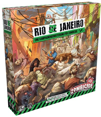 CMON, Zombicide 2. Edition – Rio Z Janeiro, Erweiterung, Kennerspiel, Dungeon Crawler, 1-6 Spieler, Ab 14+ Jahren, 60 Minuten, Deutsch, Mehrfarbig, Bunt