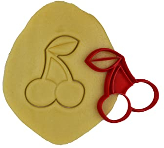 3DKOUPE - Ausstechform Kirsche - Thema Obst - Farbe wählbar - Entworfen und hergestellt in Europa
