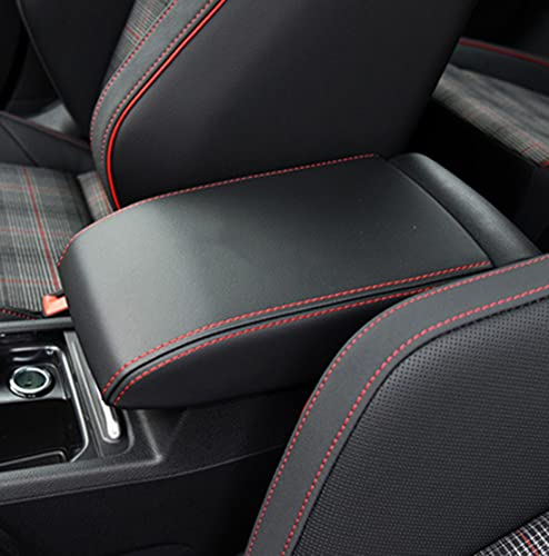 Banger Central Armrest Storage Box Container Tray,Autozubehör.für vw Golf 8 2021,cBlack