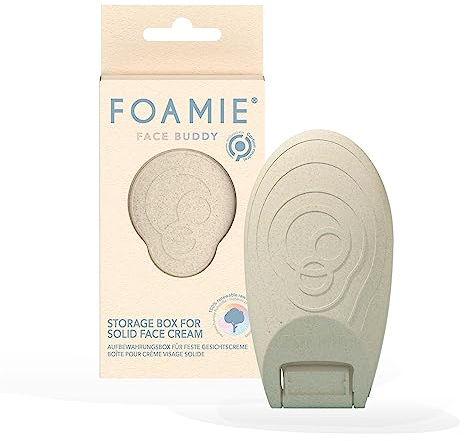 Foamie Aufbewahrungsbox mit Deckel für Feste Gesichtscreme, Kosmetik Organizer & Reise Gadget, Foamie Face Buddy nachhaltig & wiederverwendbar