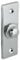 Victorian Rectangle Polished Chrome Front Door Bell Push 78mm x 30mm