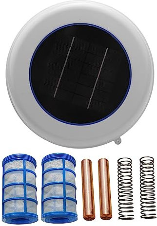 Feriany Purificador de Agua de Piscina con EnergíA Solar Ionizador Solar de Piscina Limpiador de Agua de Piscina Limpiador de Algas y para SPA
