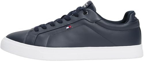 Tommy Hilfiger Herren Sneaker Low Icon Court Leather Flag Essential