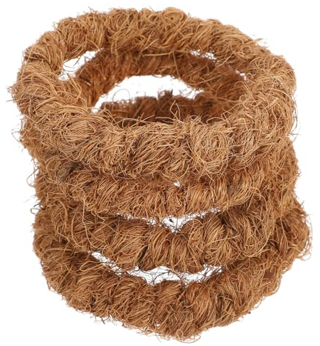 Luxshiny 4stücke Kokosfaser Untersetzer Anti-hitze Isolierung Für Tische rutschfeste Schalenunterlage Für Heiße Speisen Getränke Küchendekoration Schutz