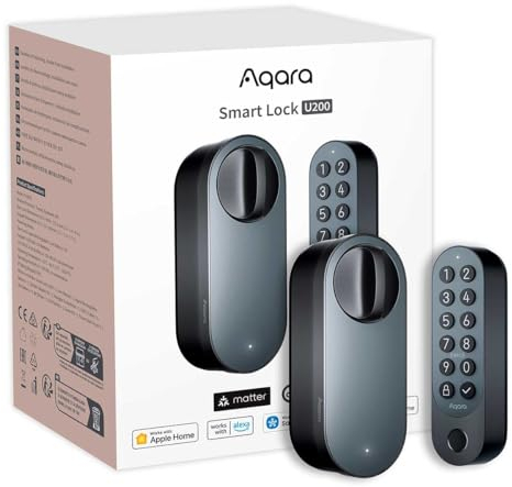Aqara Smart Lock U200 (Black) EL-D02D, Schwarz