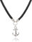 Premium Herren Lederkette mit Ankeranhänger aus Edelstahl – Maritimer Schmuck für Männer – Verstellbare, langlebige Halskette – Perfekte Geschenkidee in eleganter Geschenkbox (55, Harbor Forge)