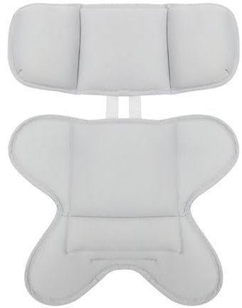 Liemuao Universal-Sitzverkleinerer für Kinderwagen, bequem und atmungsaktiv, Stützkissen für Kopf und Körper, Füllung für Kinderwagen, Babyschalen und Autositze (weiß)