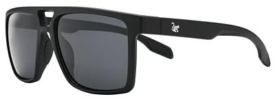 Surf Monkey Polarisierte Sonnenbrille für Herren/Damen, TR90, UV400, Schwarz