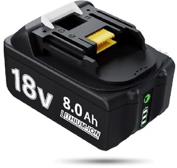 18V 8.0Ah Replacement for Makita Li-ion Battery 8000mAh BL1850B Compatible with BL1860B BL1850B BL1840 BL1840B BL1830B BL1830 BL1820 BL1815 BL1835 BL1845 LXT-400 with LED Indicator