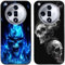 Lot de 2 coques de protection arrière en gel silicone TPU pour smartphone OPPO Find X7