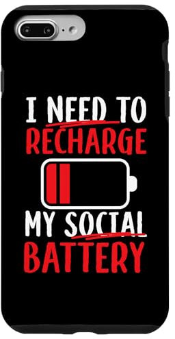Charging Social Battery Design For Introverted Case for iPhone 7 Plus/8 Plus