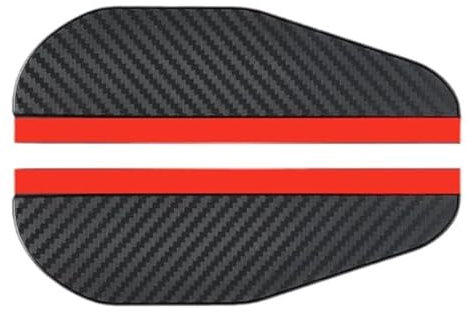 filheraze 2 piezas Espejo Retrovisor Protector de Lluvia, Fibra de Carbono Espejo Retrovisor Visera Protector Espejo, Lateral Protector para Coches, Cubierta Protección Solar (Negro)