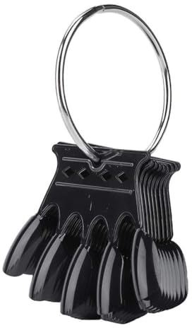 OEBUAFI Nuancier D'ongles de 50 Pièces pour la Pratique de la Manucure - Matière Plastique Réutilisable - 4 Couleurs au Choix Lisse pour les Amateurs de Nail Art à la Maison (BLACK)