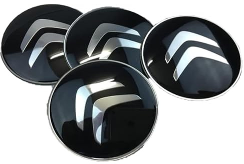 Radkappen Aufkleber für Citroen Xsara, 4Pcs Felgendeckel Aufkleber Nabenkappen Aufkleber Wasserdicht Staubdicht Rostfrei Radnabenkappen,60mm