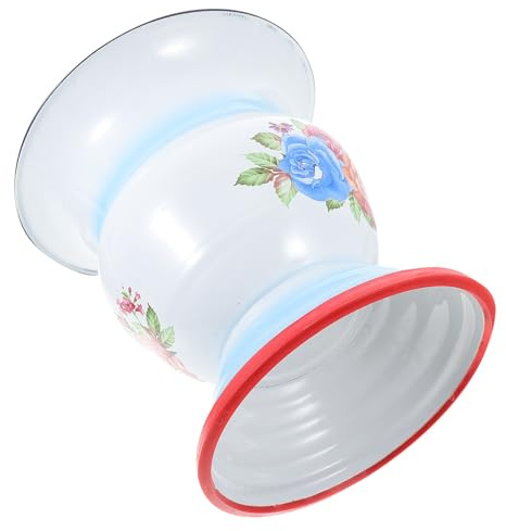 Retro Vintage Urintopf für Zuhause aus Eisen, Rund, für Kinder | Lackiertes Satz, Robust und Leicht zu Reinigen, Runder Behälter für Alltag, Badzubehör