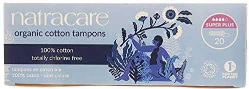 Natracare Organic Non Applicator Tampons Super Plus 20 Per Pack